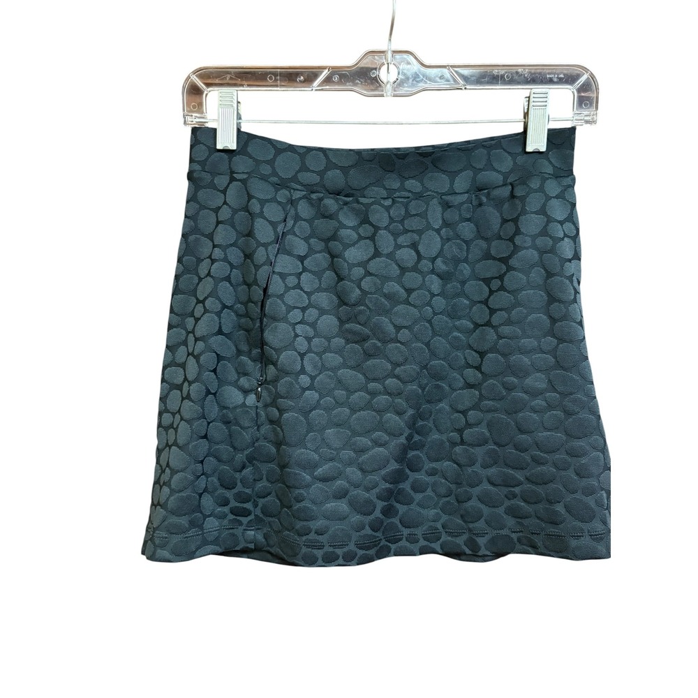 Tail Elevation Black Textured Golf Skort Tennis Pickleball Athleisure UPF 50+ XS - Picture 3 of 9